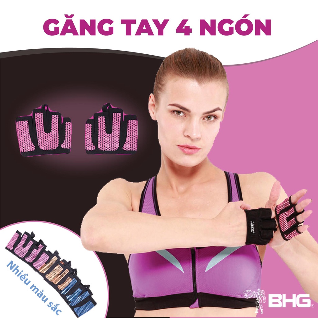 Găng Tay Tập GYM 4 Ngón,  Găng tay nửa bàn  Aolikes
