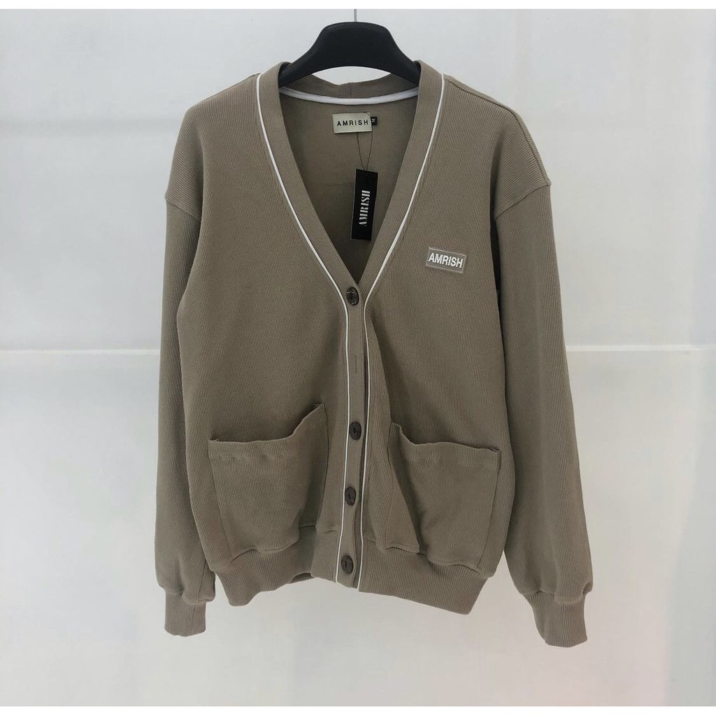 Áo khoác Cardigan Basic Line Logo Amrish