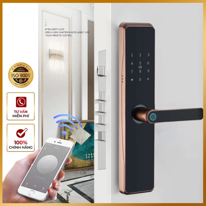 Khóa điện tử vân tay thông tinh Z9 kiểu dáng gọn gàng nhẹ nhàng tinh tế bảo hành 12 tháng. SĐT:0355713456