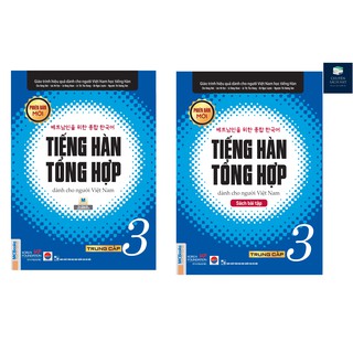 Sách - Trọn Bộ (SGK + SBT) Giáo Trình Tiếng Hàn Tổng Hợp Trung Cấp Tập 3 Bản Đen Trắng