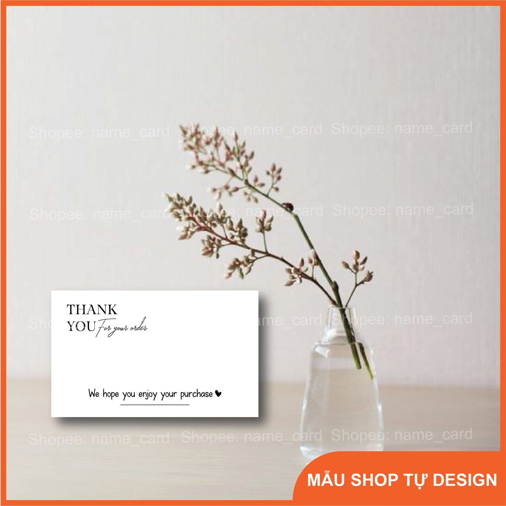 card cảm ơn, thank you card có sẵn tại shop, rẻ đẹp