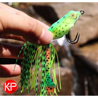 Mồi Nhái Giả Cao Cấp Đuôi Xù 5.2cm - 7g _Giao màu ngẫu nhiên