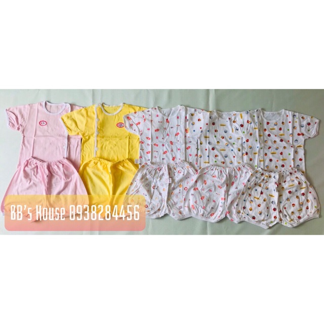 Set 5 bộ sơ sinh bé gái