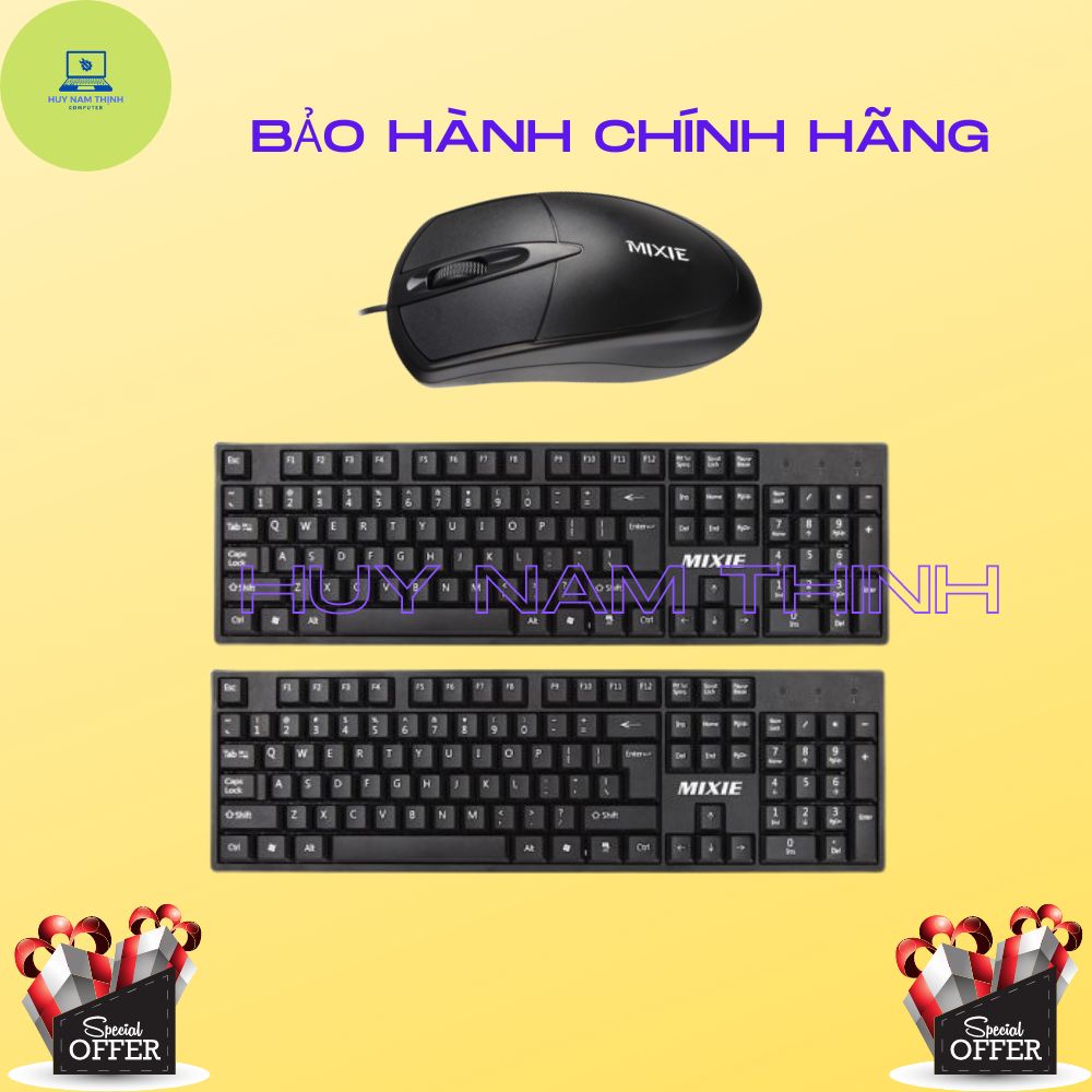 Phím chuột có dây MIXIE X70 siêu bền độ nhạy cao bấm êm hàng chính hãng