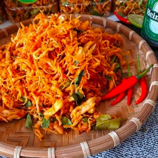 KHÔ GÀ LÁ CHANH LON 300GRAM