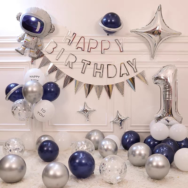 Bóng trang trí sinh nhật,[FREESHIP] Kèm Dây Đèn Fairy 3m