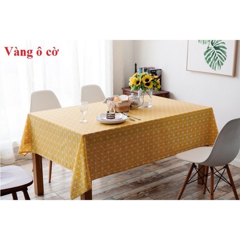 Khăn trải bàn, khăn picnic vải canvas trẻ trung hiện đại