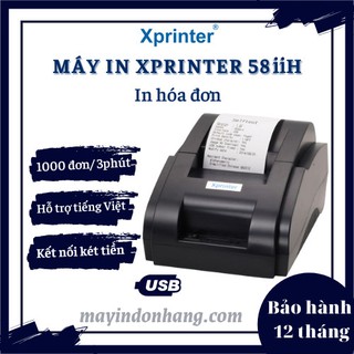 Máy In Bill Hoá Đơn Xprinter 58iiH + Tặng Cuộn Giấy In Nhiệt (Bảo Hành 12 Tháng)