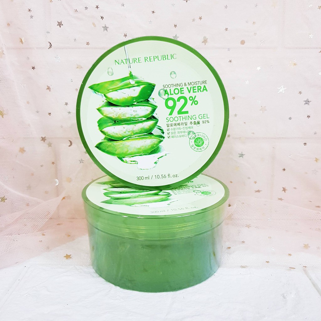 Gel Lô Hội Nature Republic Soothing & Moisture Aloe Vera 92%