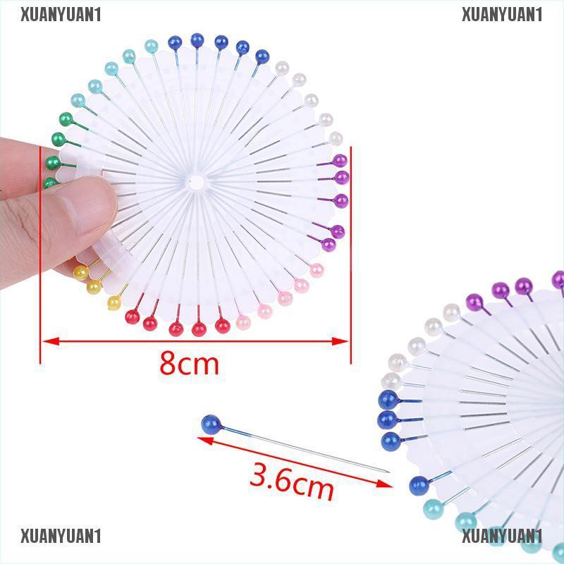 [XUANYUAN1] 40 Kim Ghim Đầu Ngọc Trai Thẳng Dùng Trong May Vá