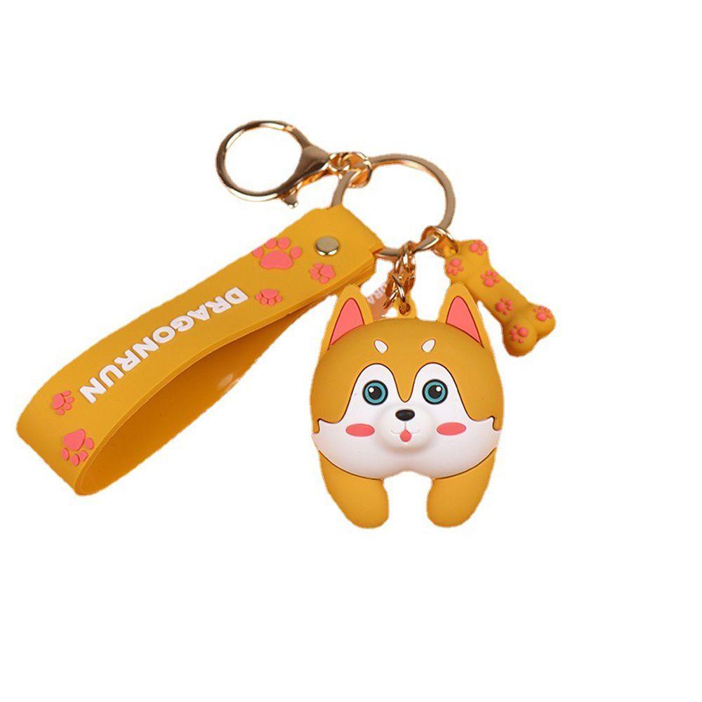 Móc Khóa Hình Mông Chó Husky Hoạt Hình Đáng Yêu