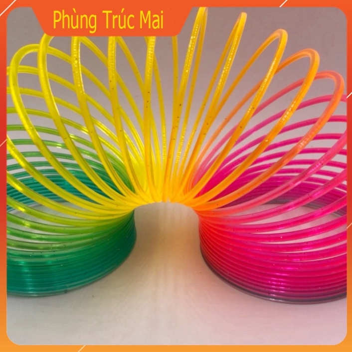 Đồ Chơi Lò Xo Ma Thuật Màu Cầu Vồng Cho Bé , Đồ chơi cho bé