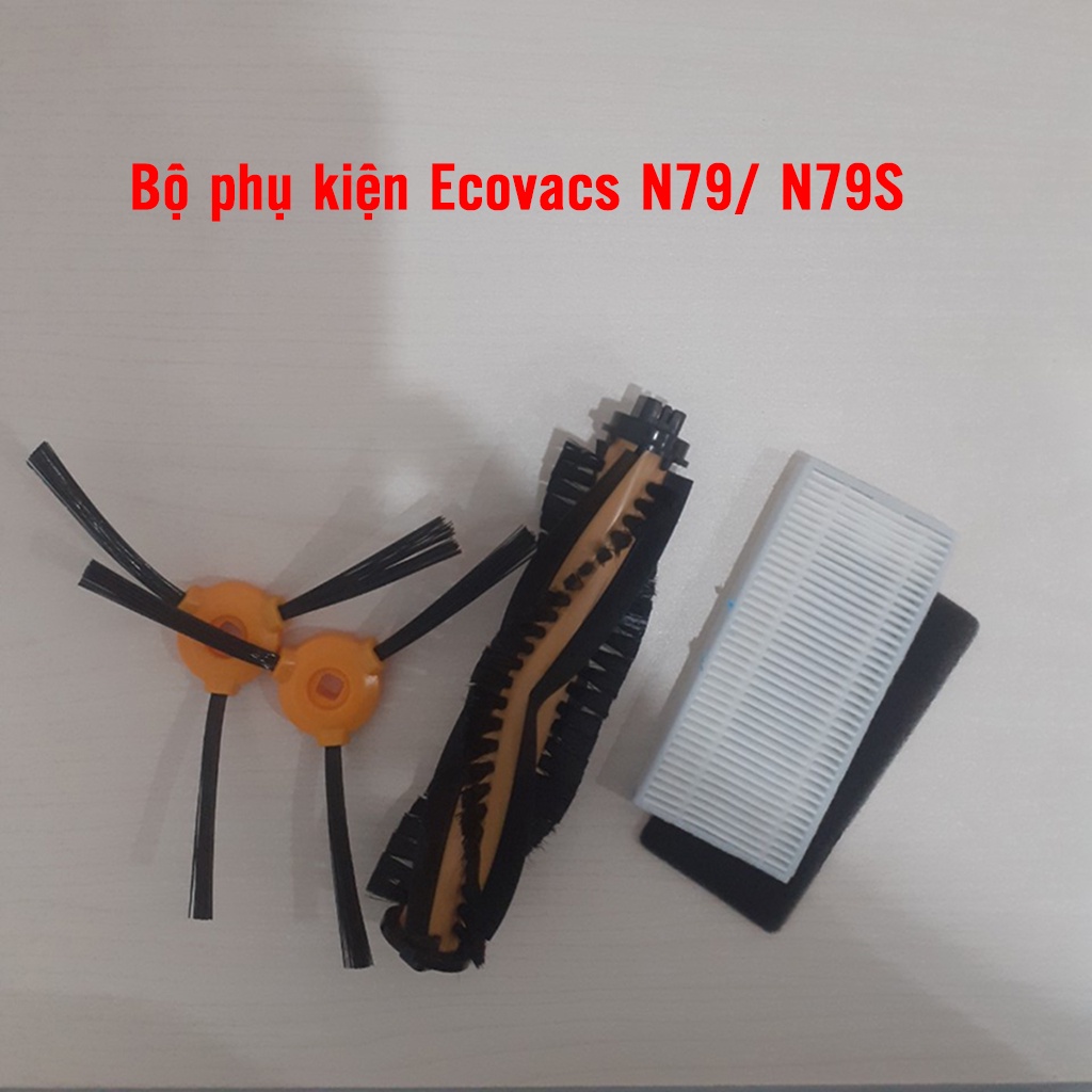 Phụ kiện robot hút bụi Ecovacs Deebot N79, N79S, chổi cạnh, chổi giữa, lọc bụi, lưới lọc, chặn chổi, bánh xe điều hướng