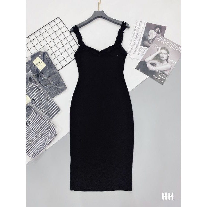 Váy ôm body viền bèo ngực | BigBuy360 - bigbuy360.vn