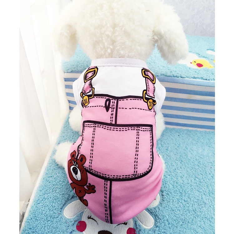 Áo Yếm Thoáng Khí In Họa Tiết Hoạt Hình Dành Cho Thú Cưng