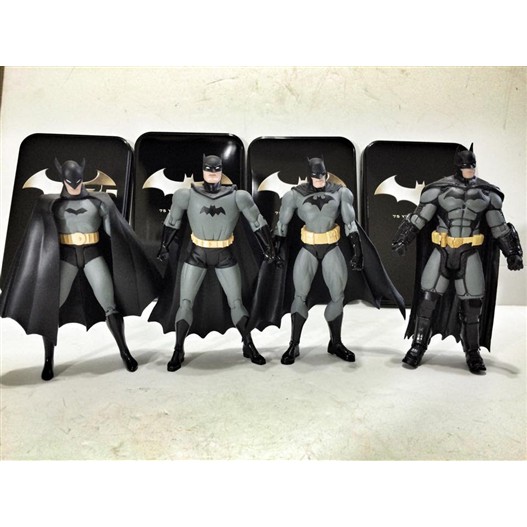 MÔ HÌNH CHÍNH HÃNG DC COLLECTIBLES BATMAN 75TH ANNIVERSARY 4-PACK SET 1