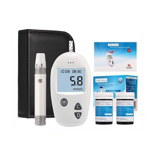 Máy đo đường huyết Safe Accu – Sinocare, thiết kế hiện đại, dễ sử dụng - Tặng kèm 50 que thử và 50 kim