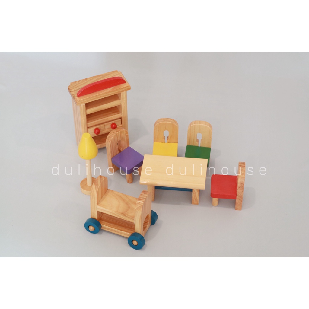 Đồ chơi gỗ phòng ăn của bé, kích thích tư duy nhận biết và học hỏi