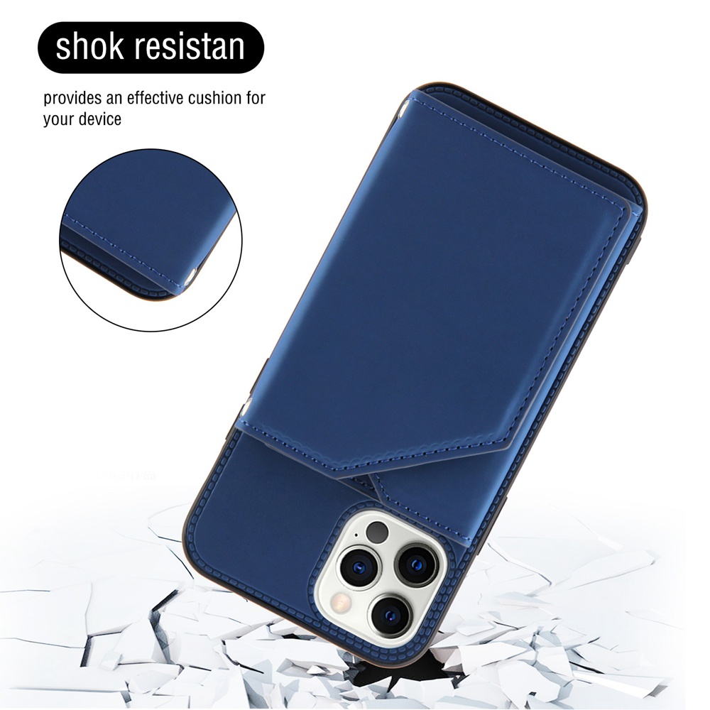 Bao Da Điện Thoại Dạng Ví Nắp Gập Từ Tính Có Ngăn Đựng Thẻ Cho iPhone 13 12 Pro Max Mini 11 Pro Max