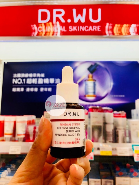 Tinh chất Dr.WU serum Intensive Renewal Serum With Mandelic Acid 18% và PLUS