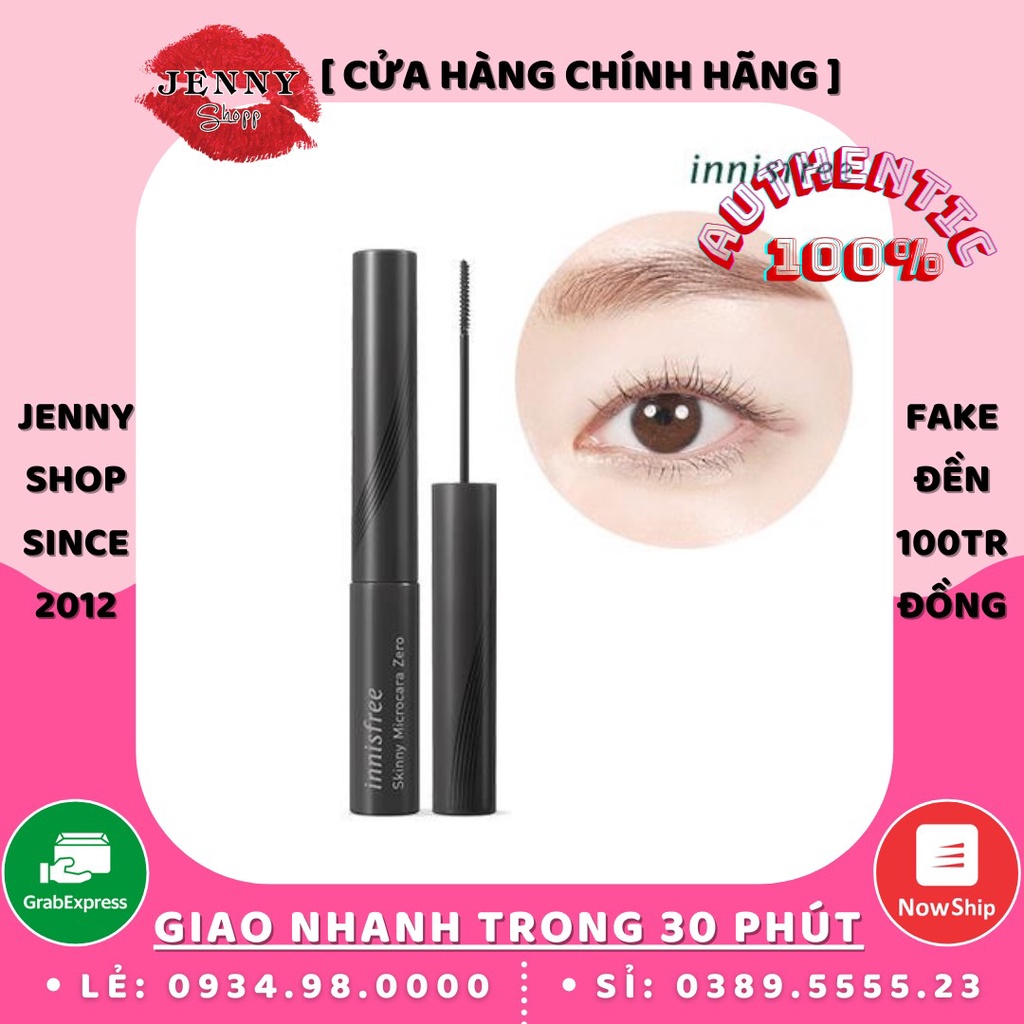 Mascara Siêu Mảnh Chống Trôi Innisfree Skinny Microcara Zero