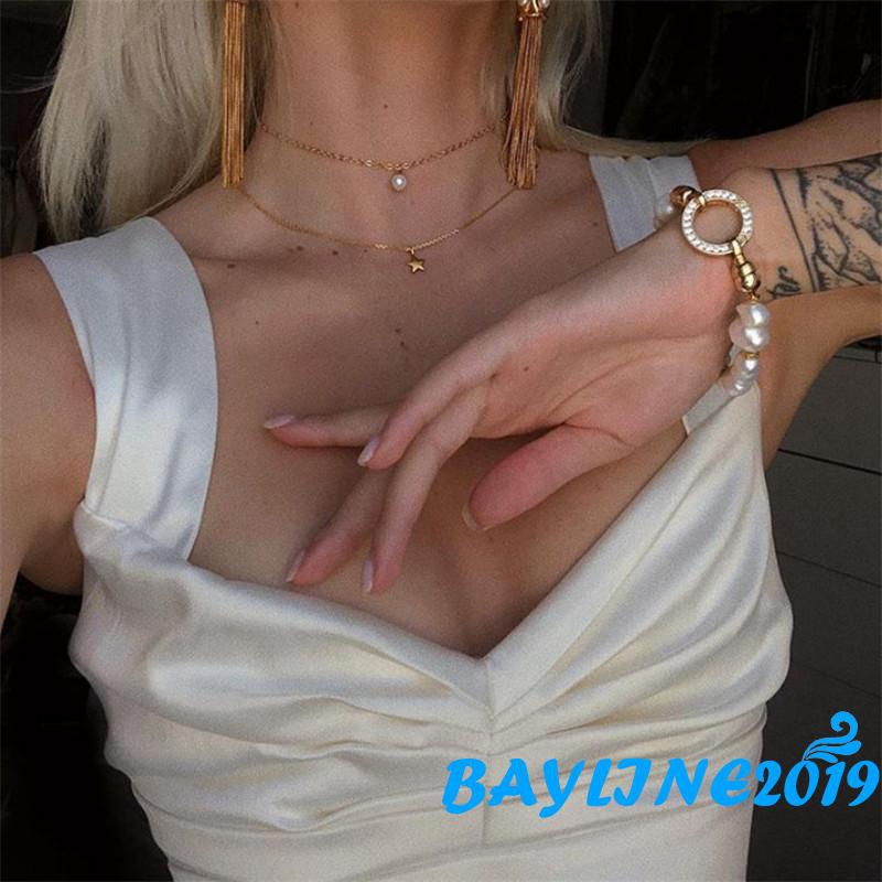 Áo Hai Dây Màu Trơn Gợi Cảm Cho Nữ Giới