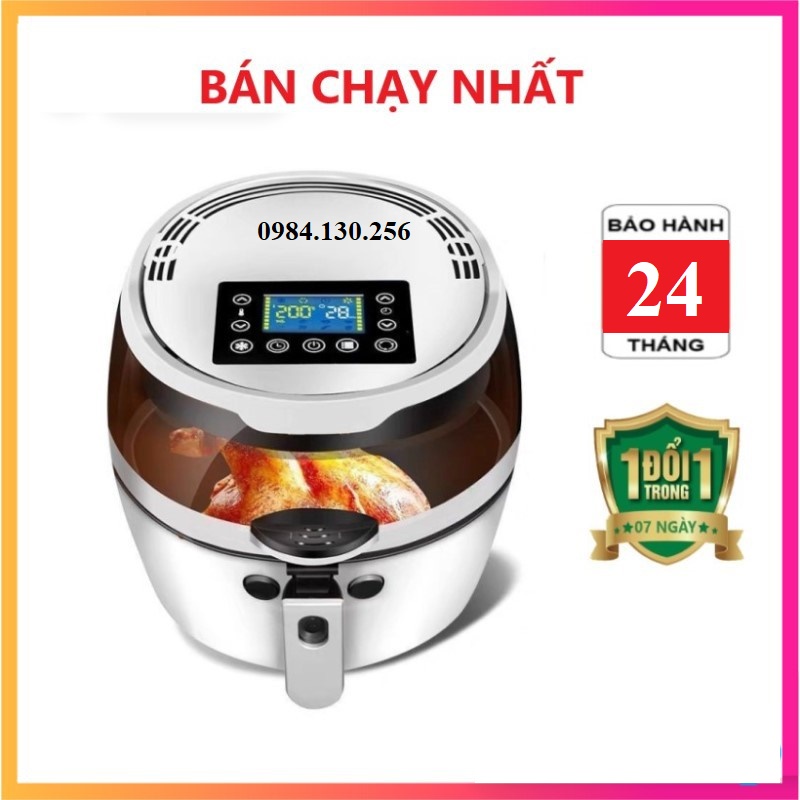 [BH 24 THÁNG] Nồi Chiên Không Dầu NINE SHIELD 8L- Nồi Chiên ĐIỆN TỬ dung tích khủng