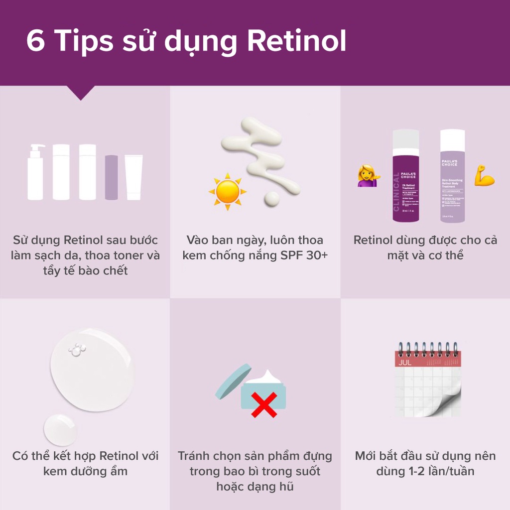 [PAULA'S CHOICE] Retinol Chống Lão Hóa Cho Người Mới Bắt Đầu Intensive Wrinkle - Repair Retinol Serum 30ml (Mã 7710)