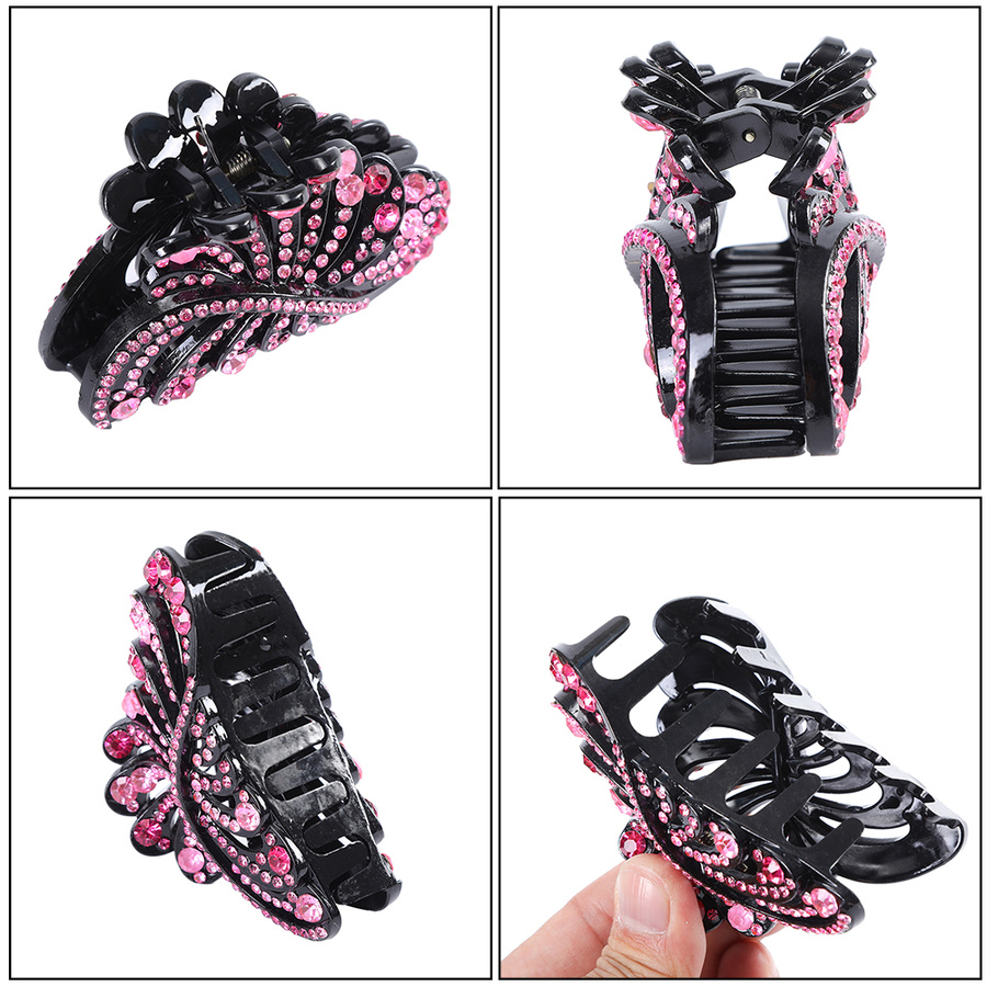 Kẹp tóc đính đá phong cách retro sang trọng