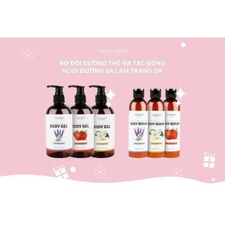 Bộ đôi dưỡng thể Narguerite  - DƯỠNG TRẮNG, DƯỠNG ẨM TOÀN THÂN, HƯƠNG THƠM DỊU NHẸ, NGẤT NGÂY