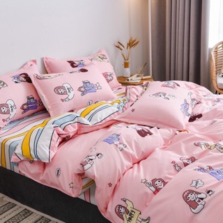 Sét poly cotton nhập khẩu ( búp bê Hồng )