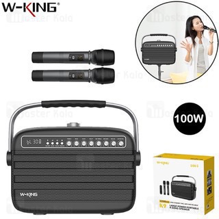 Loa karaoke bluetooth W-King K9 tặng kèm 2 mic hát karaoke, Loa kéo hát karaoke Công Suất lớn 100W- BH 12 tháng