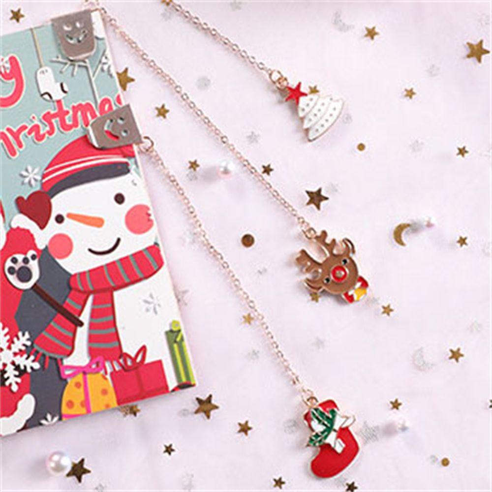 Thẻ Đánh Dấu Trang Sách Hình Ông Già Noel Cho Học Sinh