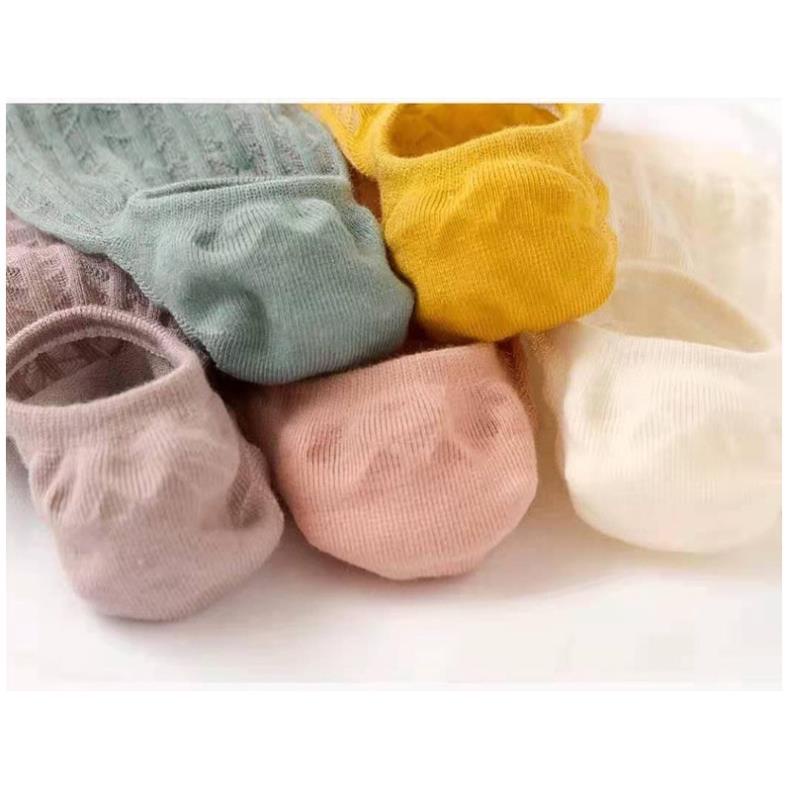 Tất nữ cổ ngắn KOGANO tất vớ nữ cổ thấp co giãn đi giày búp bê, giày thể thao chạy bộ, yoga, tập gym FAS-001322