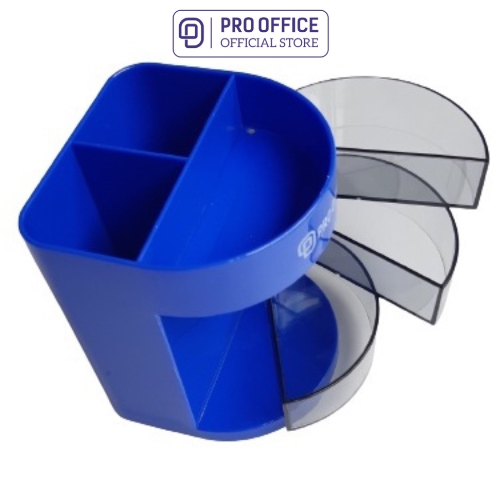 Ống Đựng Bút PRO OFFICE Làm Bằng Nhựa Cứng, Chia Nhiều Ngăn Đựng, Tiện Lợi PO-PH102
