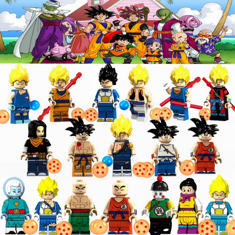 Khối lắp ráp mô hình nhân vật hoạt hình Dragon Ball tùy chọn