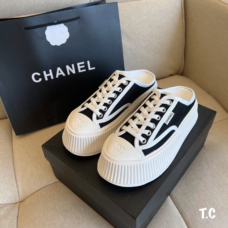 Sục thể thao channel độn đế bánh mì mai phương bùi