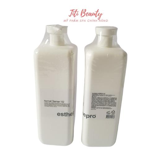 Sữa rửa mặt Nomal Cleanser 102 Esthepro 1000ml Làm sạch sâu loại bỏ hết bụi bẩn bã nhờn trên da chống oxi hóa.