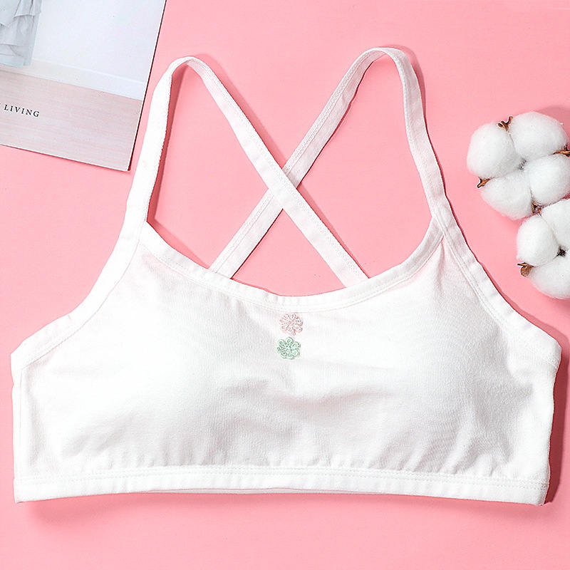 Áo lót vải cotton Không Gọng Có Đệm Ngực Dành Cho Nữ