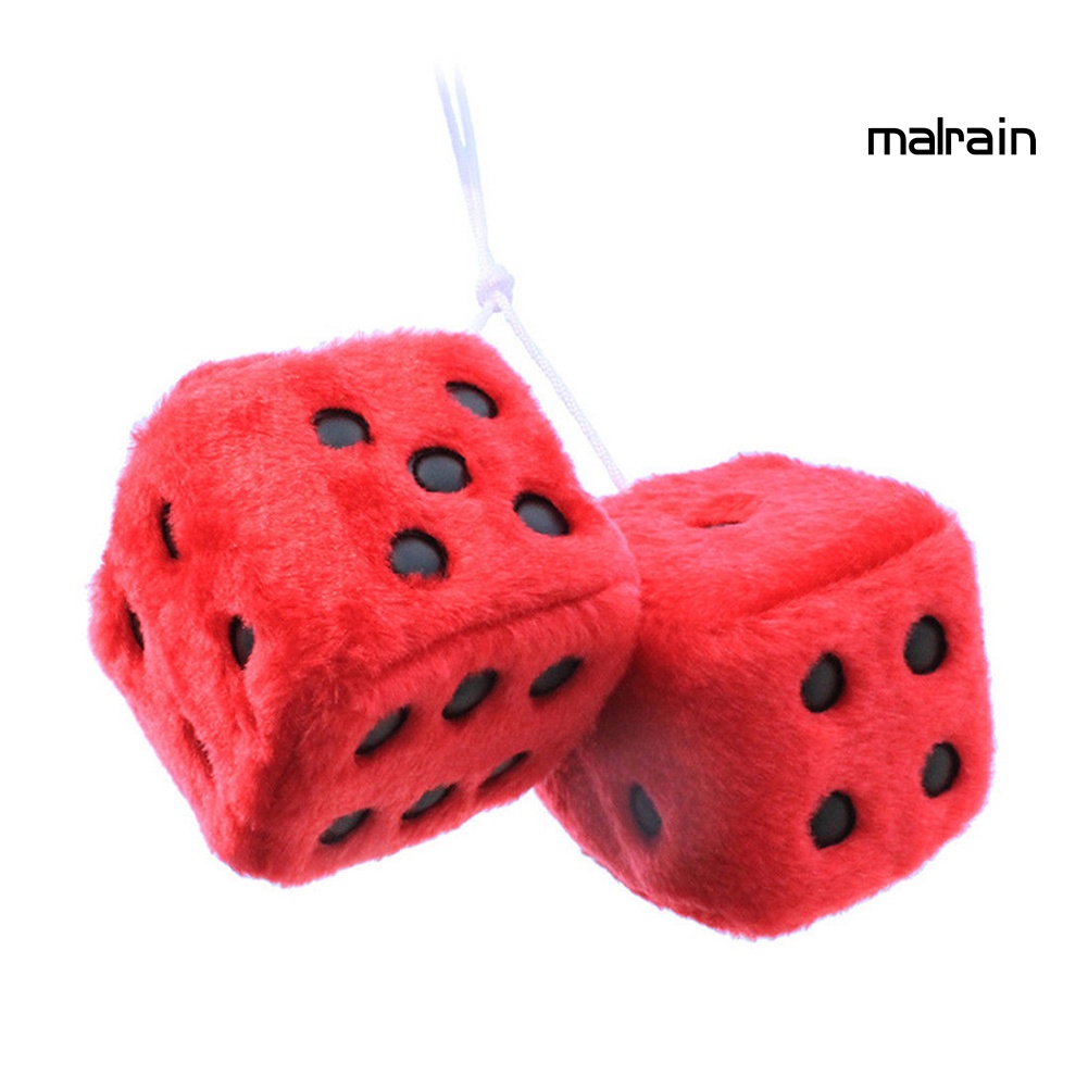 Xúc Xắc Nhồi Bông Mềm Mại Treo Trang Trí Xe Hơi