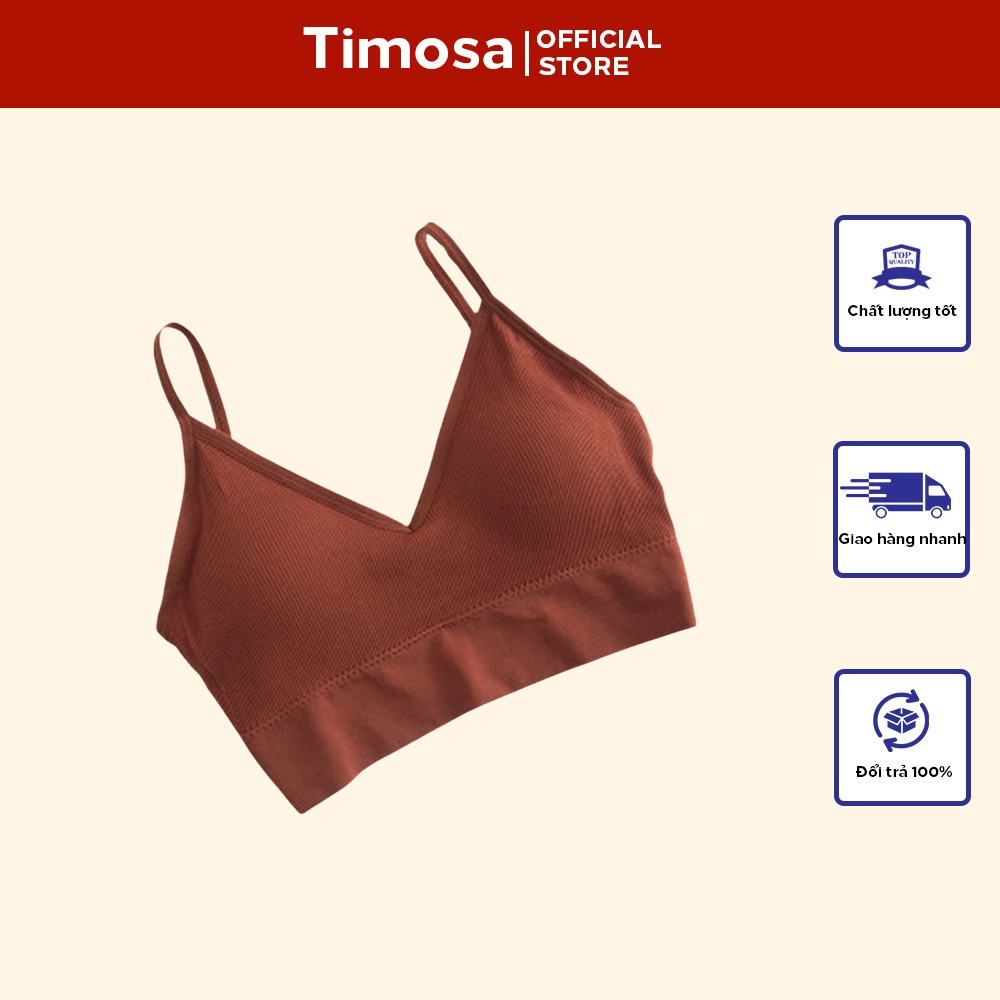 Áo Lót Nữ - Áo Bra Nữ chữ U hở lưng 2 dây không gọng nâng ngực gợi cảm co giãn T0005