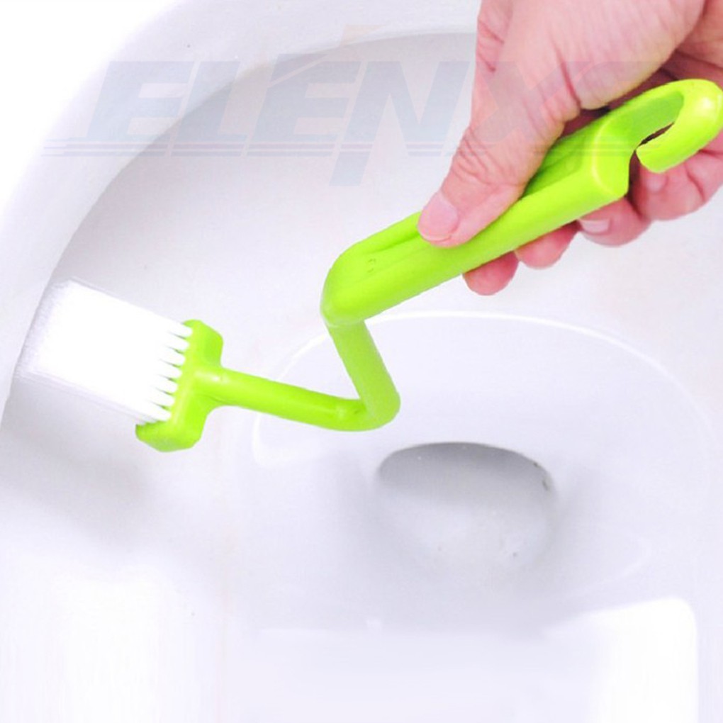 Bộ 2 Bàn Chải Làm Sạch Bồn Vệ Sinh Hình Chữ S Tiện Dụng
