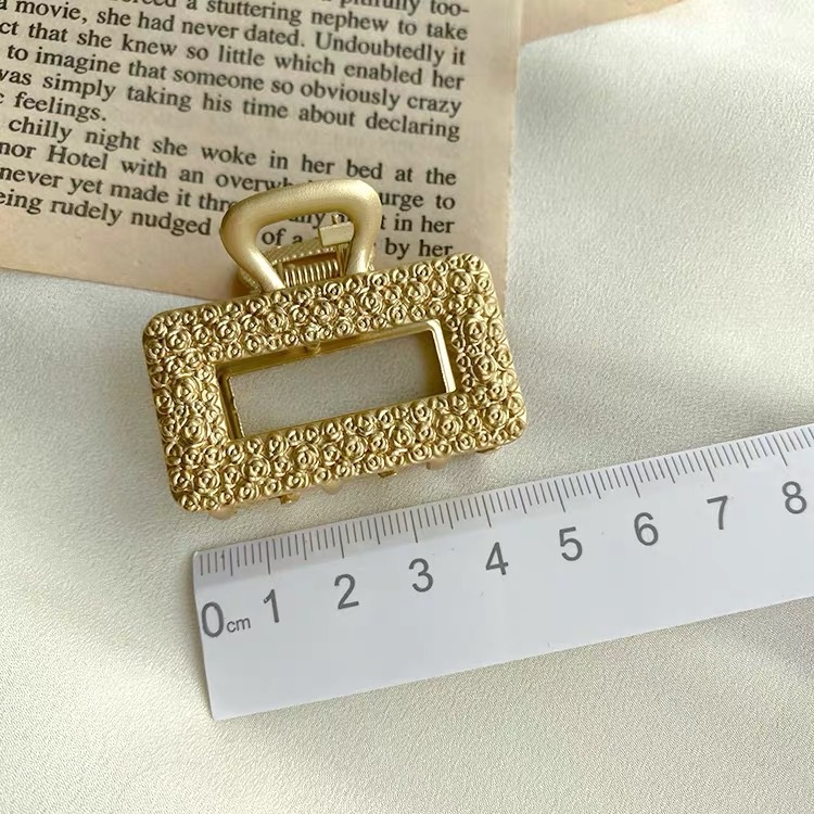 Kẹp Tóc Hợp Kim Hình Hoa Hồng Tròn Phong Cách Retro Pháp 2022 Xixi