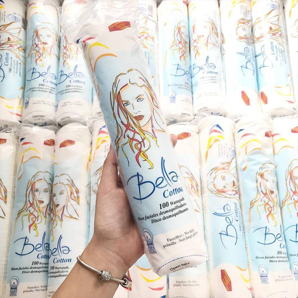 Bông Tẩy Trang Bella Cotton 100 Miếng | BigBuy360 - bigbuy360.vn
