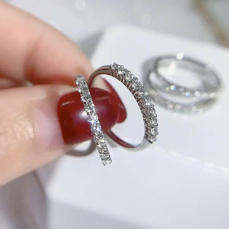 Nhẫn Nữ Đính Đá Xi Vàng, Bạc N121 N122 Namoo Jewelry