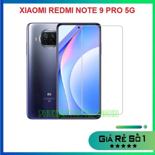 Kính cường lực Xiaomi Redmi Note 9 Pro 5G trong suốt không full màn hình tặng phụ kiện dán
