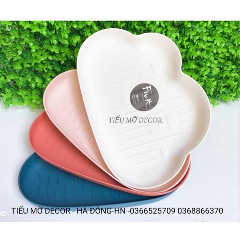 Khay , mâm để đồ ăn Dặm , Khay Đựng Thức Ăn, khay để hoa quả, các loại hạt, rau củ Hình Đám Mây
