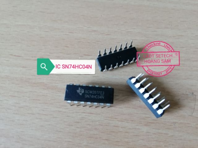 IC số 74HC04 SN74HC04  chân cắm DIP14,chân dán SOIC14