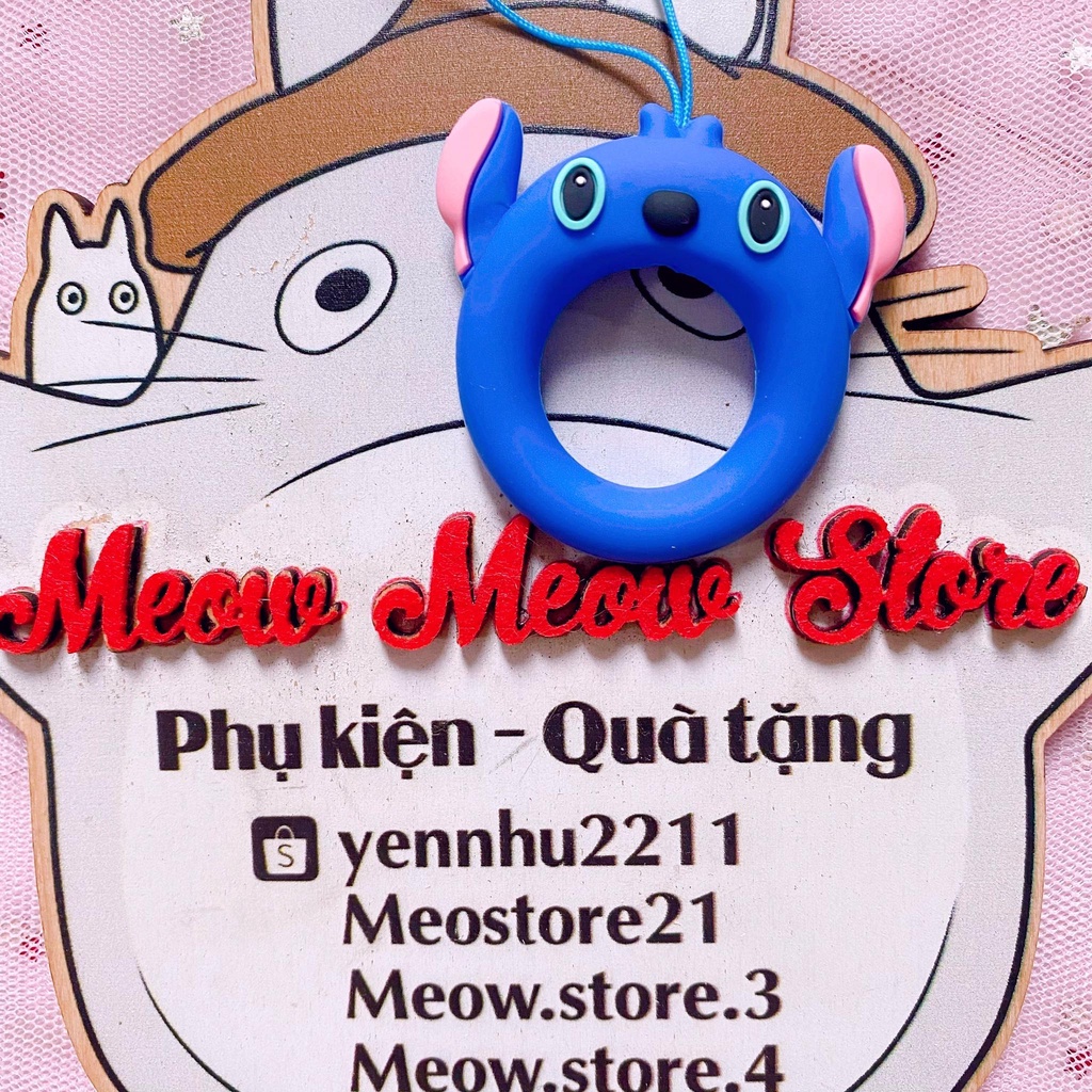 ❣️Ảnh+Video MeowMeow❣️Dây Móc Khoá Treo Điện Thoại Hình Thú - Dây Đeo Điện Thoại Hình Tròn Xỏ Ngón [SIEU SALE]