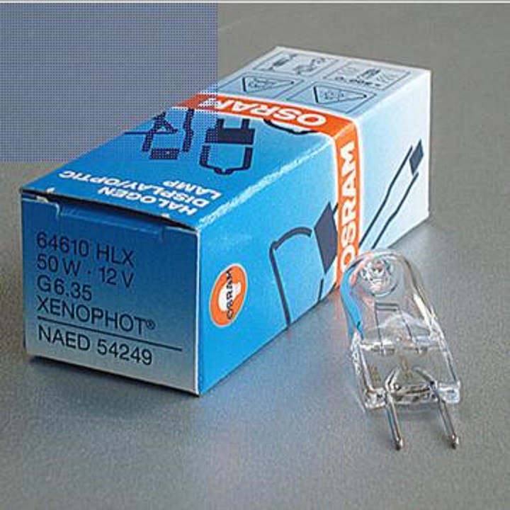 Bóng đèn Halogen HLX 12V 50w, đui G6.35, 64610,Osram CHẤT LƯỢNG CAO